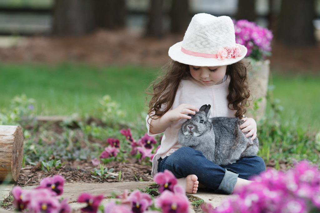 Easter photos with bunnies