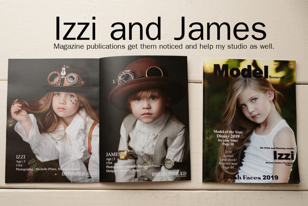 photo of magazine publications for my child models